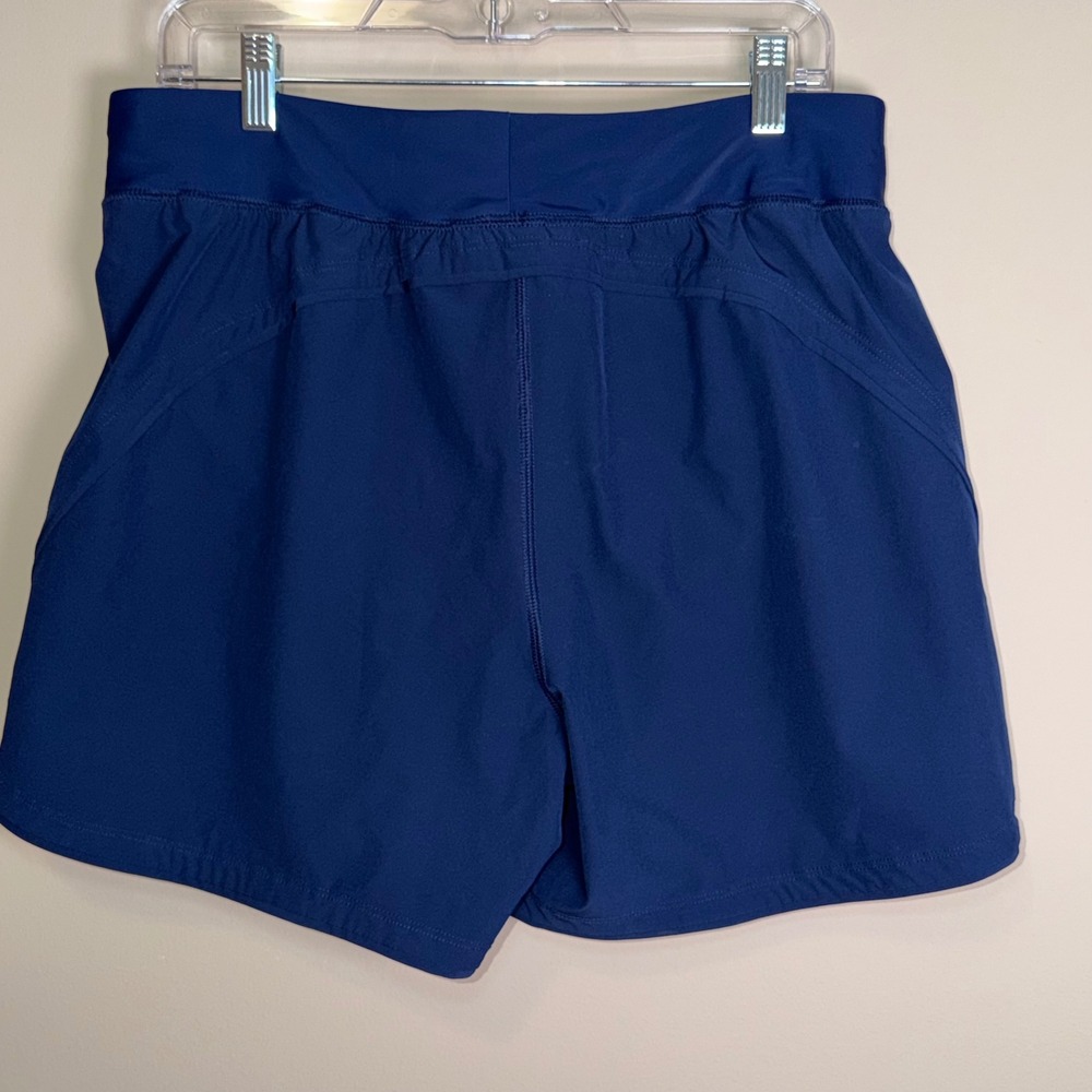 Lands' End Active Skort Shorts Blue Size 10 Athletic Golf Tennis Pockets - Picture 2 of 7